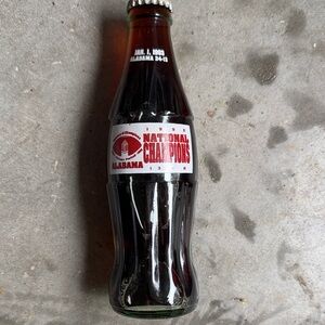 Coca-Cola Alabama Champions Bottle - Red and White